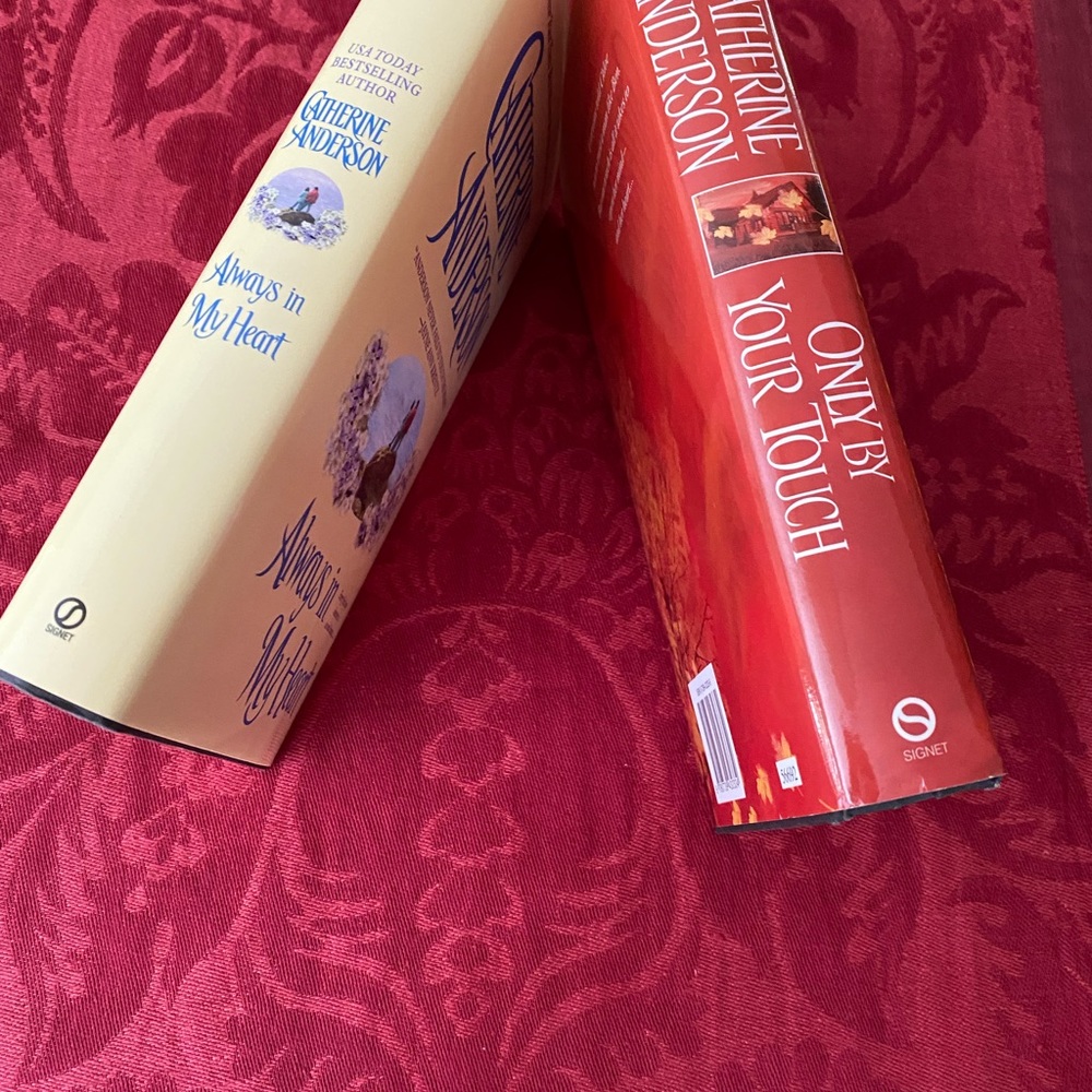 CATHERINE ANDERSON 2 HARD COVER BOOKS .